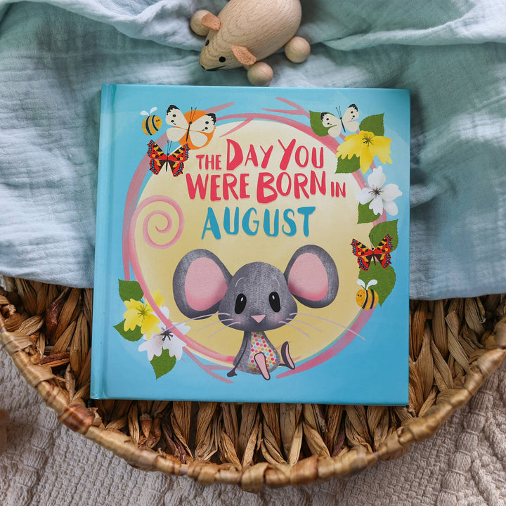 Born In August Gift Book | Baby Shower Gift | Personalised |