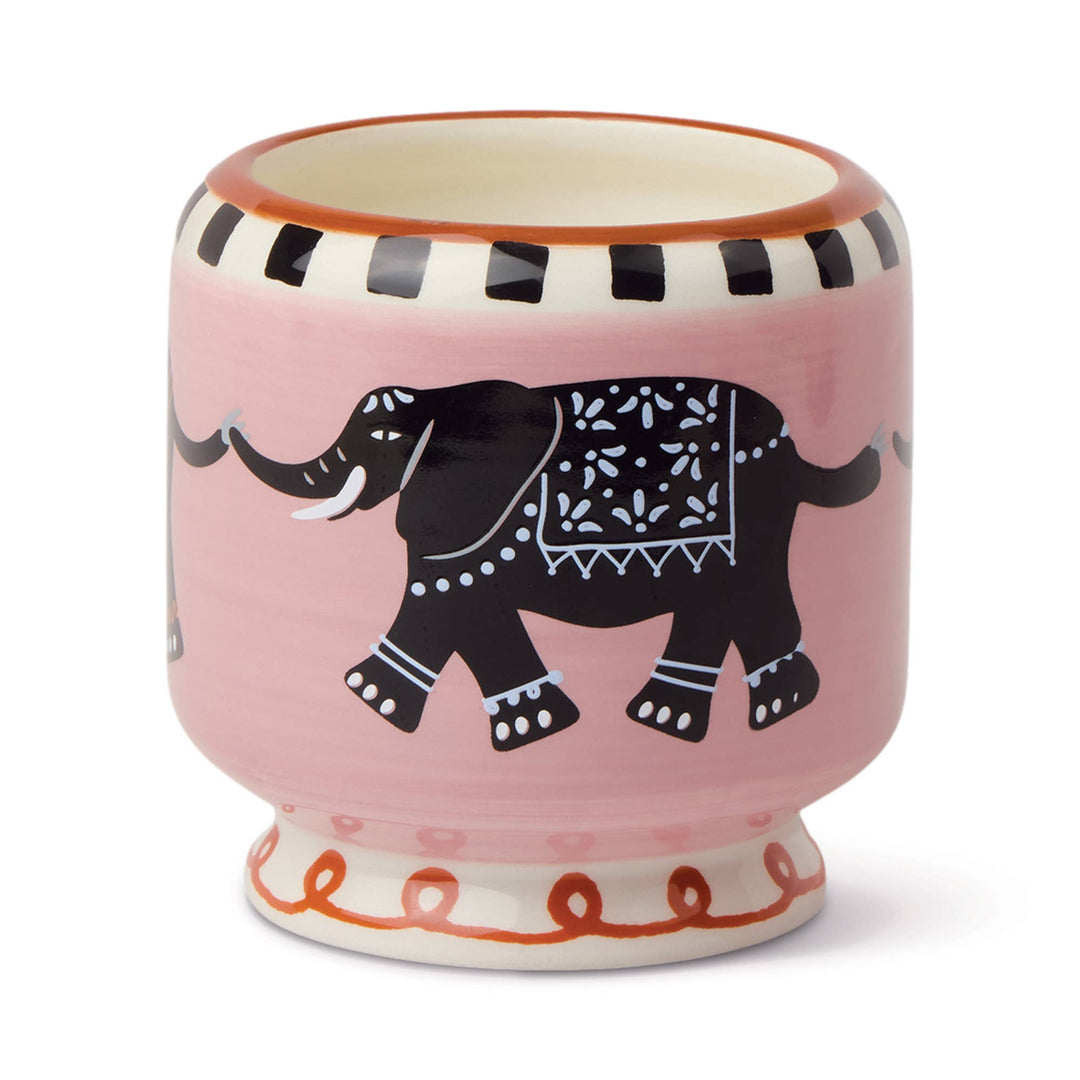 A Dopo 8oz/226g Elephant Ceramic Candle - Tobacco Vanilla