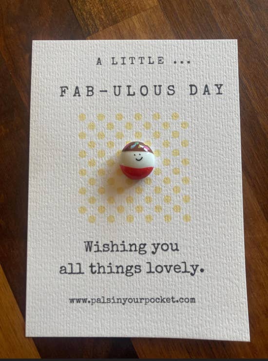 Fab lolly. White card| Kraft charm. Foodie. 