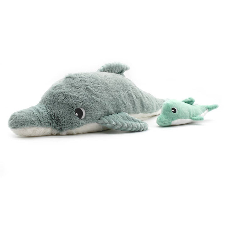 Les Ptipotos Darcy The Dolphin Mum & Baby Mint
