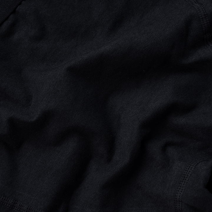 Classic Black - Mens Cotton Boxer Shorts: Medium