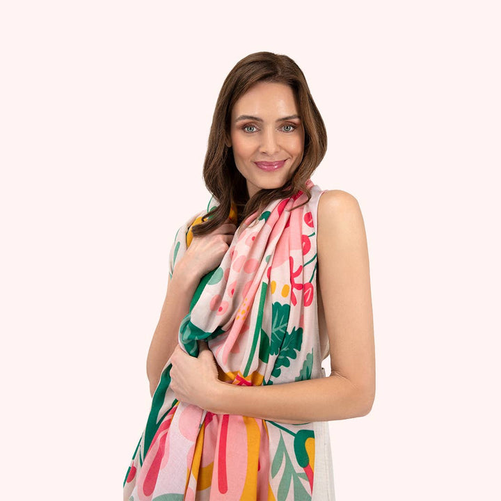 Print Scarf - Pop Flower Posie