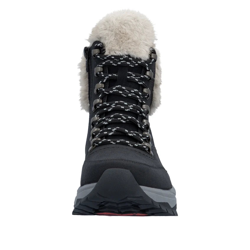Rieker Women's Black Suede Boots Z3971-00