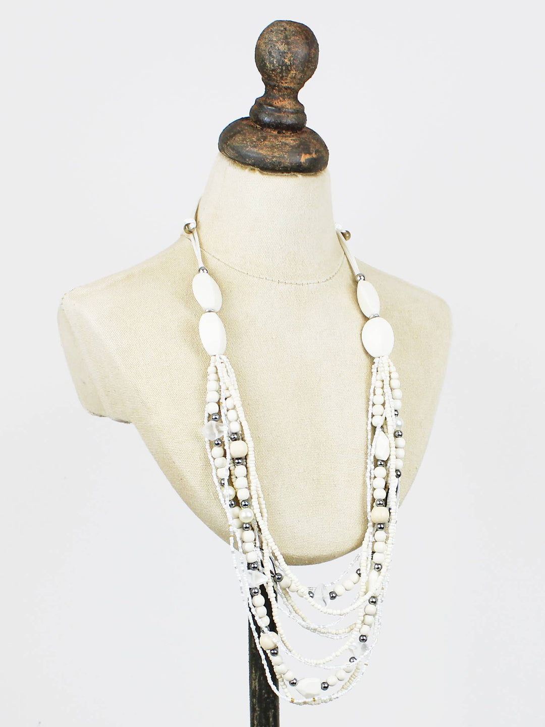 MULTI-STRAND BEADED NECKLACE