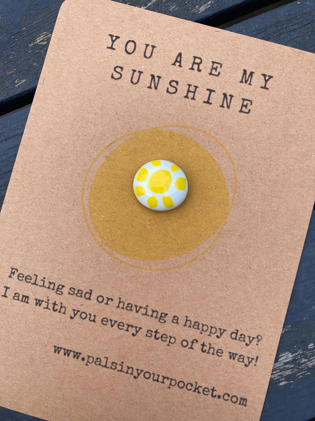 Pebble With Sunshine & Song Lyrics Pocket Hug