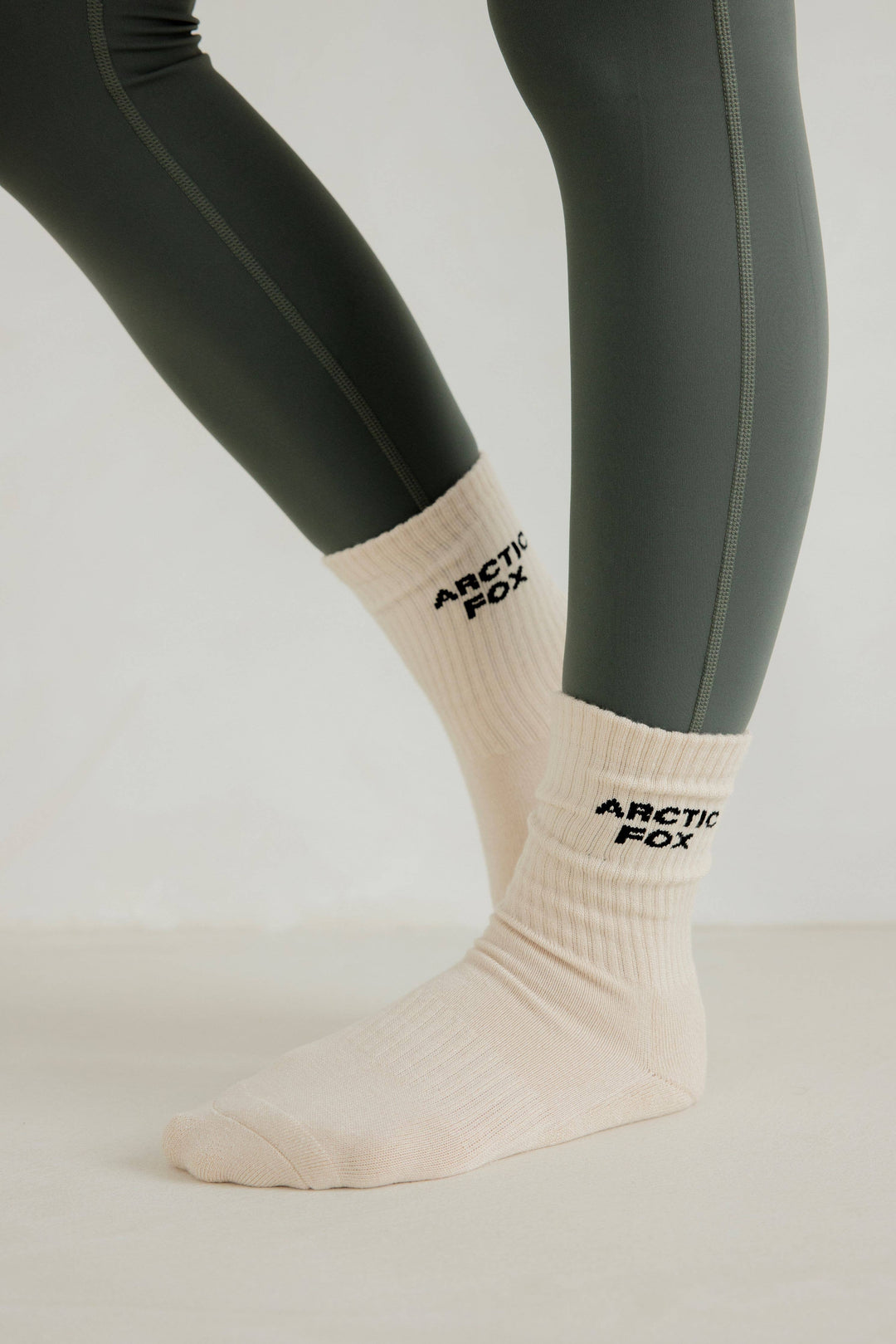 Gel Socks (Pilates) - 100% Bamboo - Off White