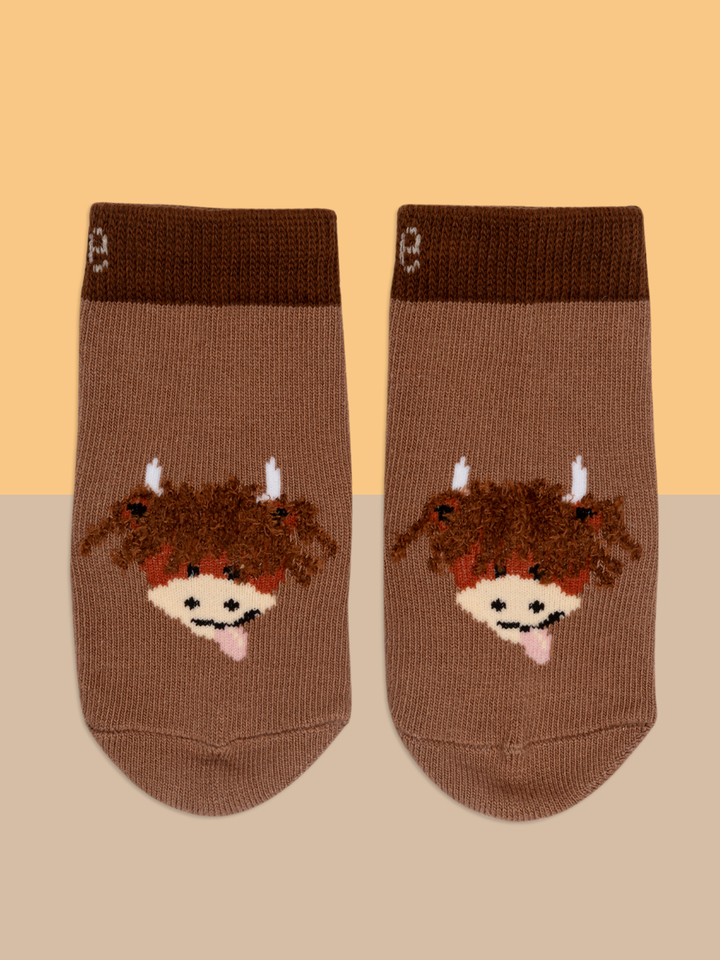 Neutral Hamish Cow Design: 6-12 Months / Hoodie