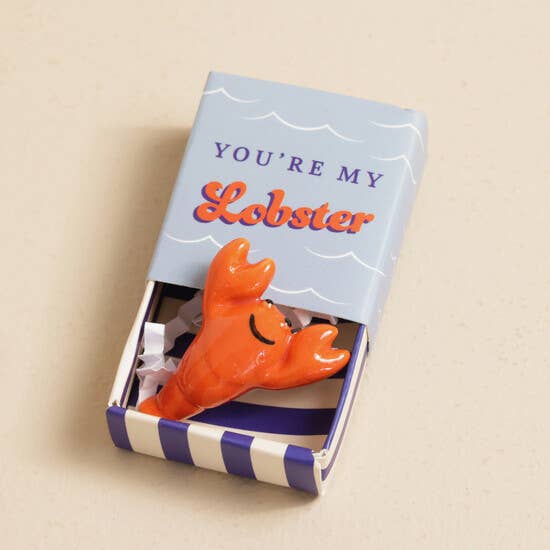 Tiny Matchbox Ceramic Tokens: Penguin