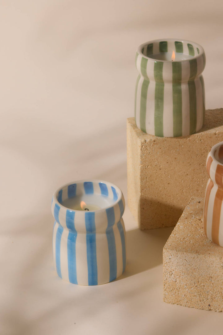 Paddywax Cabana Blue Ceramic Candle - Lost at Sea