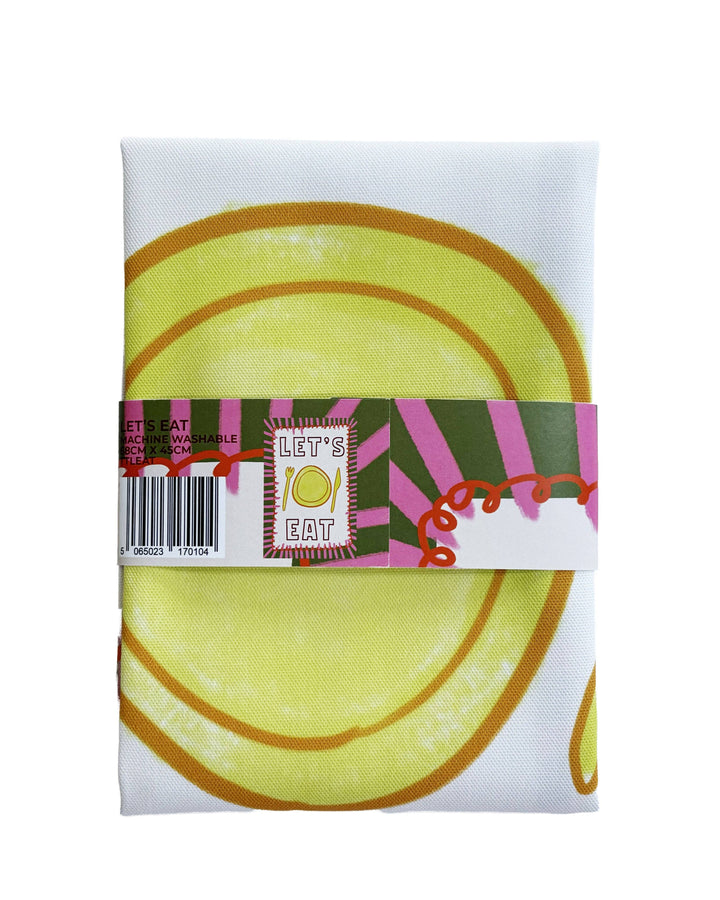 Let's Eat Tea Towel