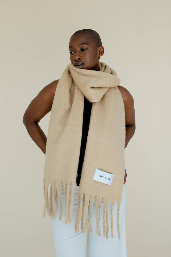 The Reykjavik Scarf - 100% Recycled - Beige - AW23