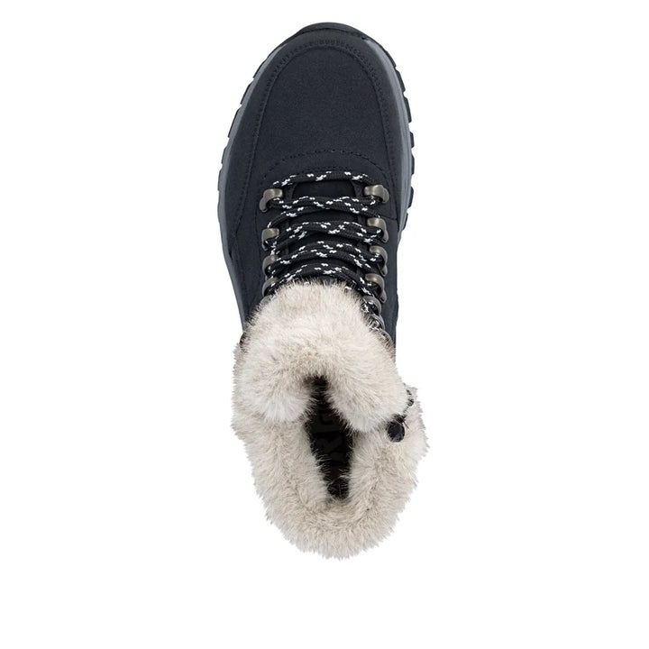 Rieker Women's Black Suede Boots Z3971-00
