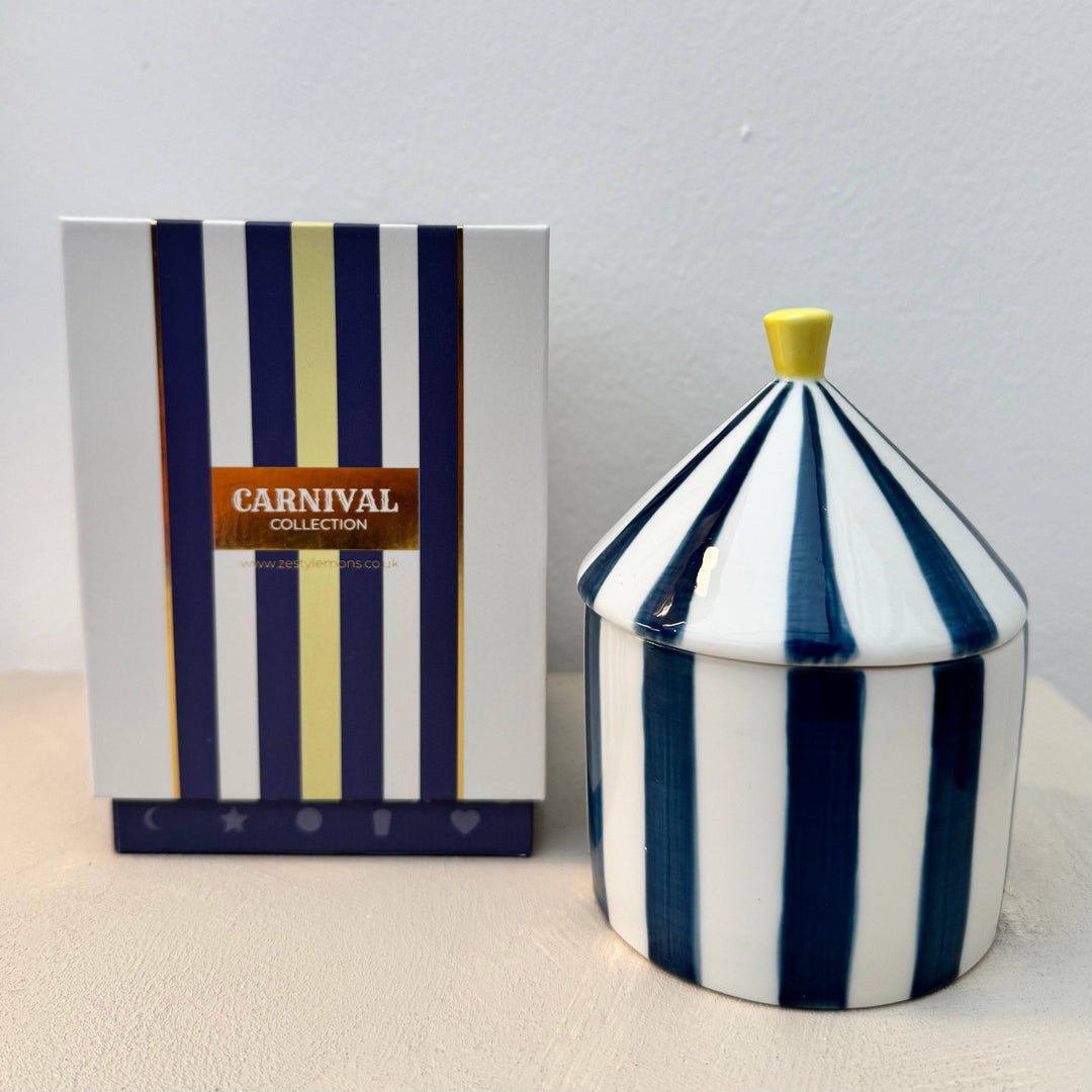 Carnival: Navy Magician Candle - Oud & Leather