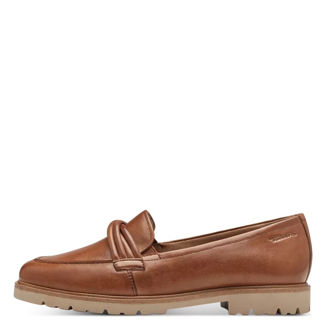 COGNAC LEATHER LOAFER