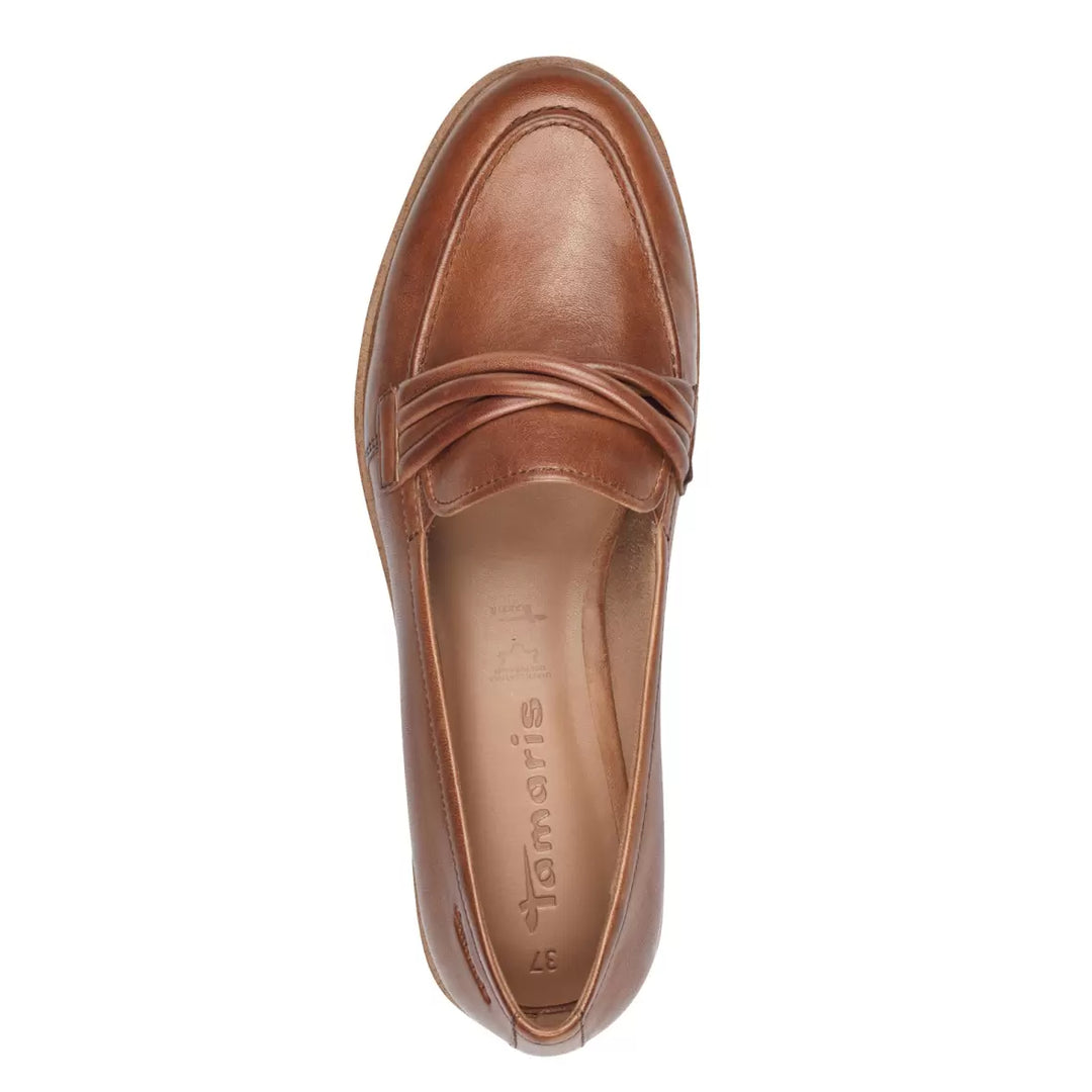 COGNAC LEATHER LOAFER