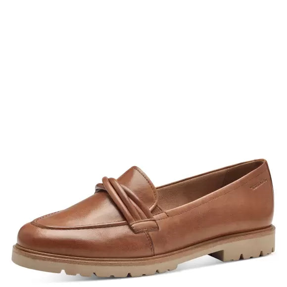 COGNAC LEATHER LOAFER