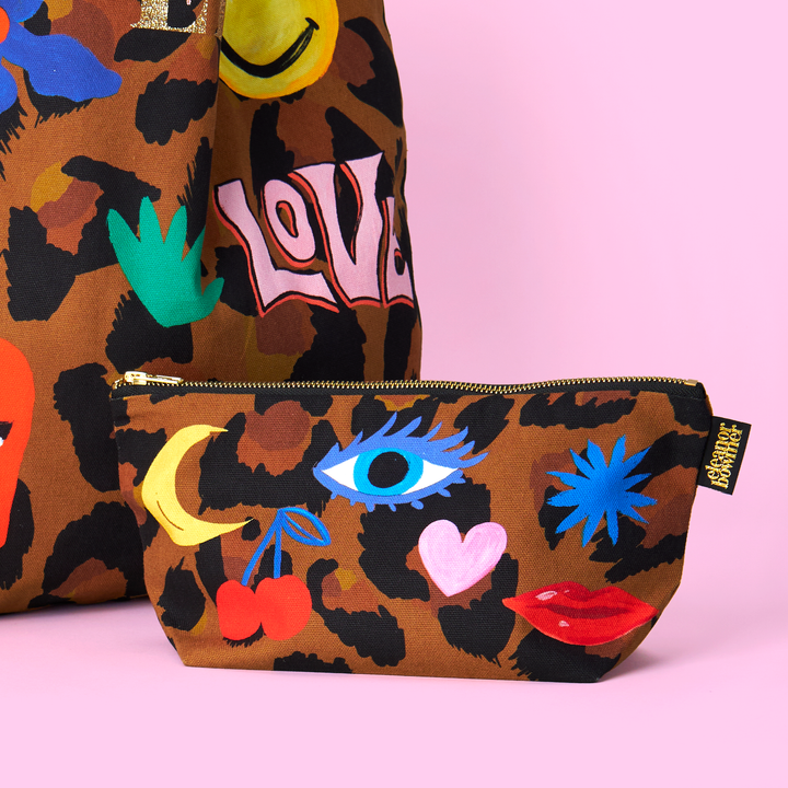 Leopard Icon Zip Bag: Non Personalised