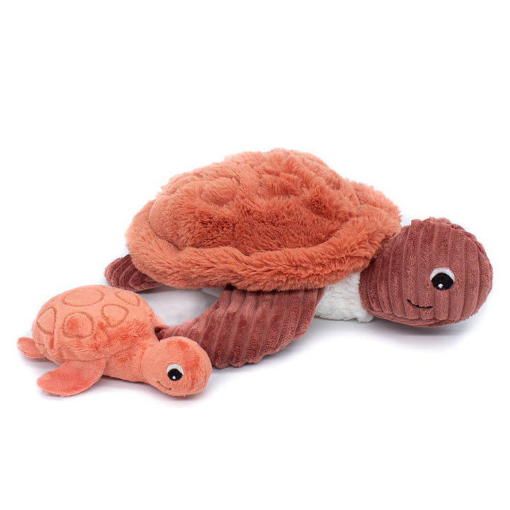 Les Ptipotos Tilly The Turtle Mum & Baby Terracotta