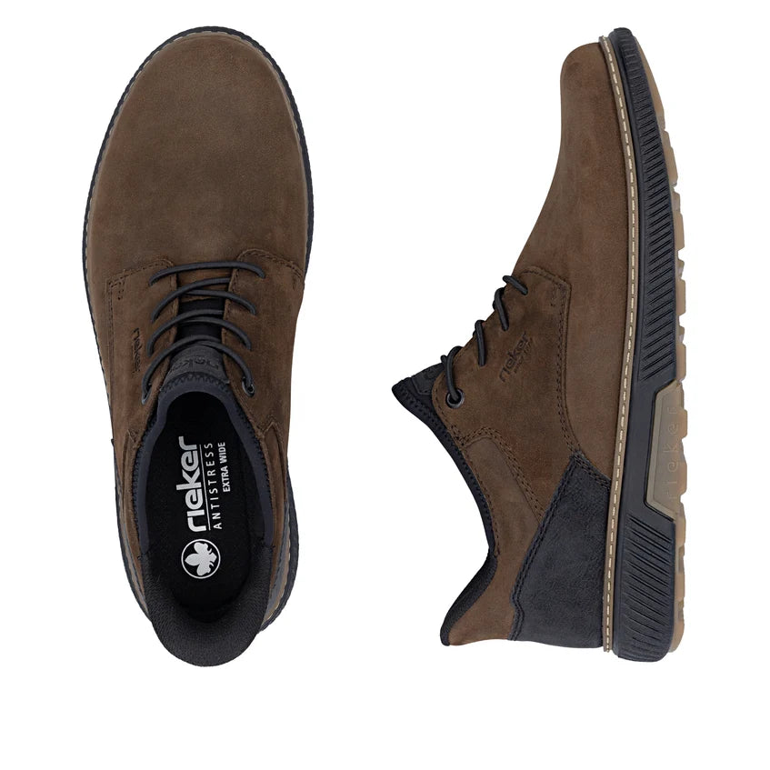 Rieker Men's Brown Suede Slip-On Shoes B3357-26