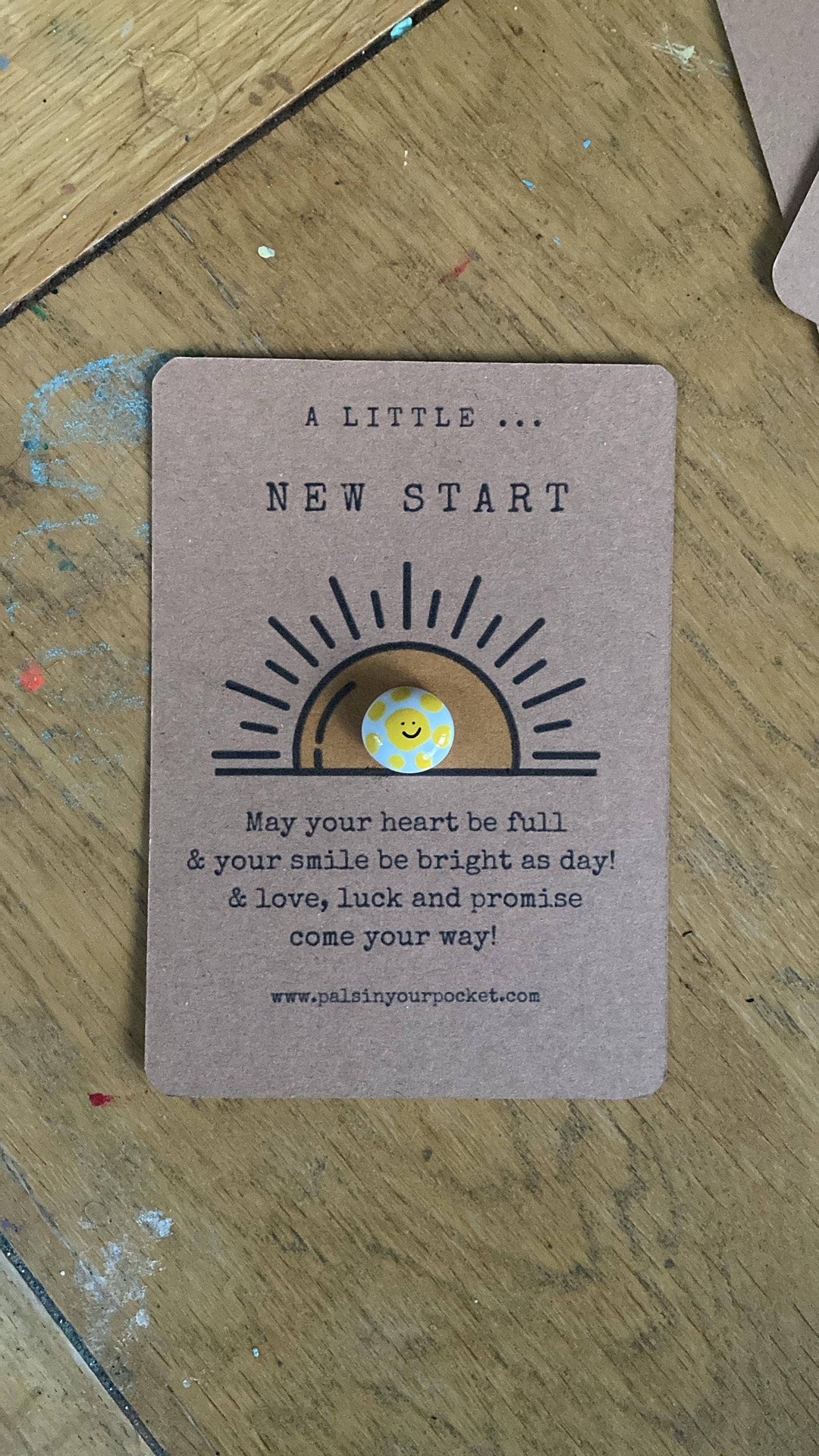New Beginning Pebble & Card Set For Life Milestones