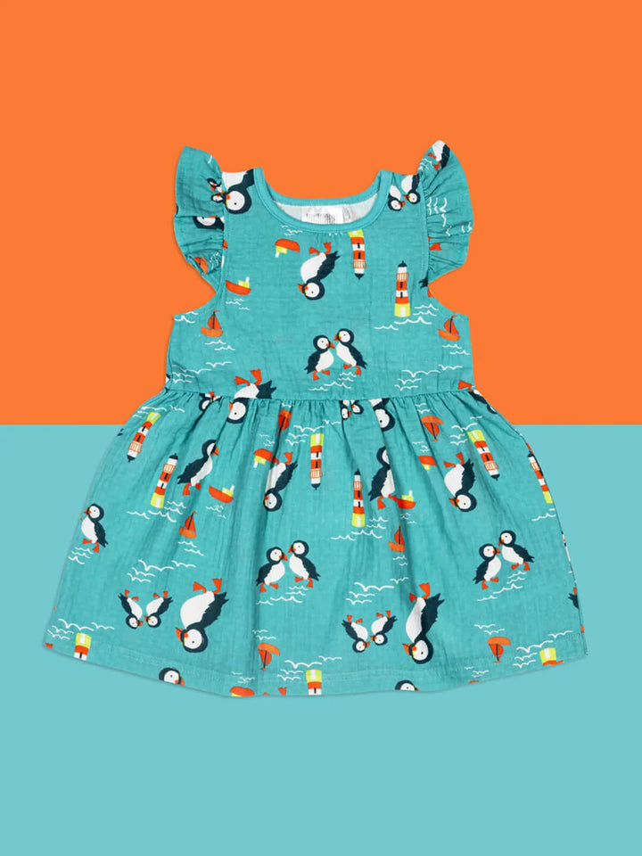 KENZIE THE PUFFIN SUMMER DRESS 4-5 YEARS