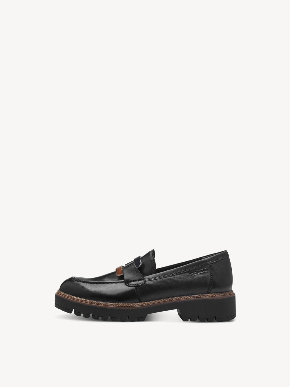 BLACK LEATHER LOAFER