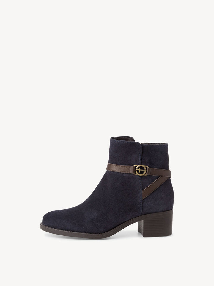 NAVY SUEDE BOOTS