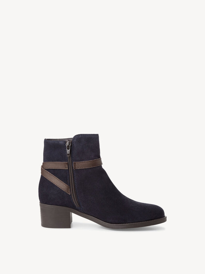 NAVY SUEDE BOOTS