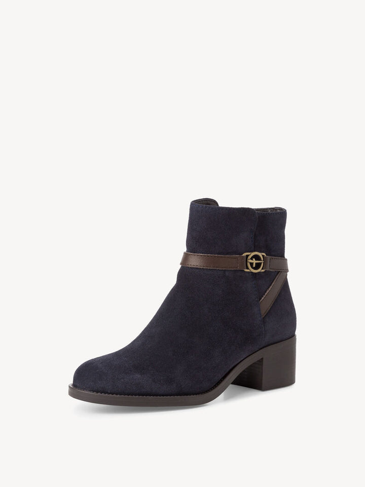 NAVY SUEDE BOOTS