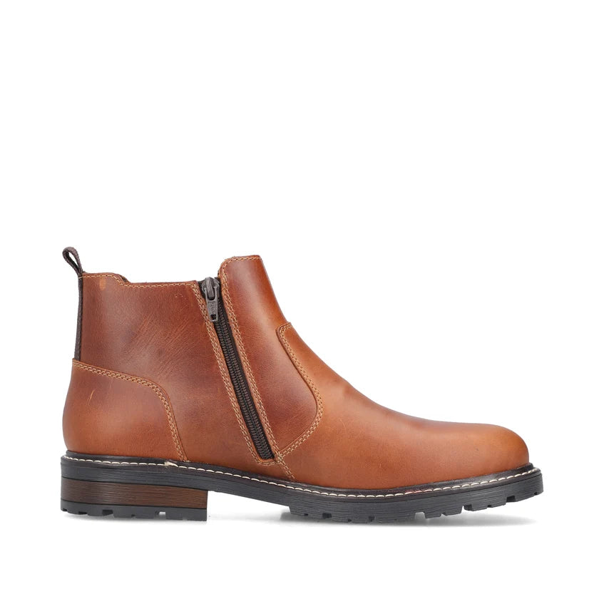 Rieker Men's Brown Leather Chelsea Boots 32052-24