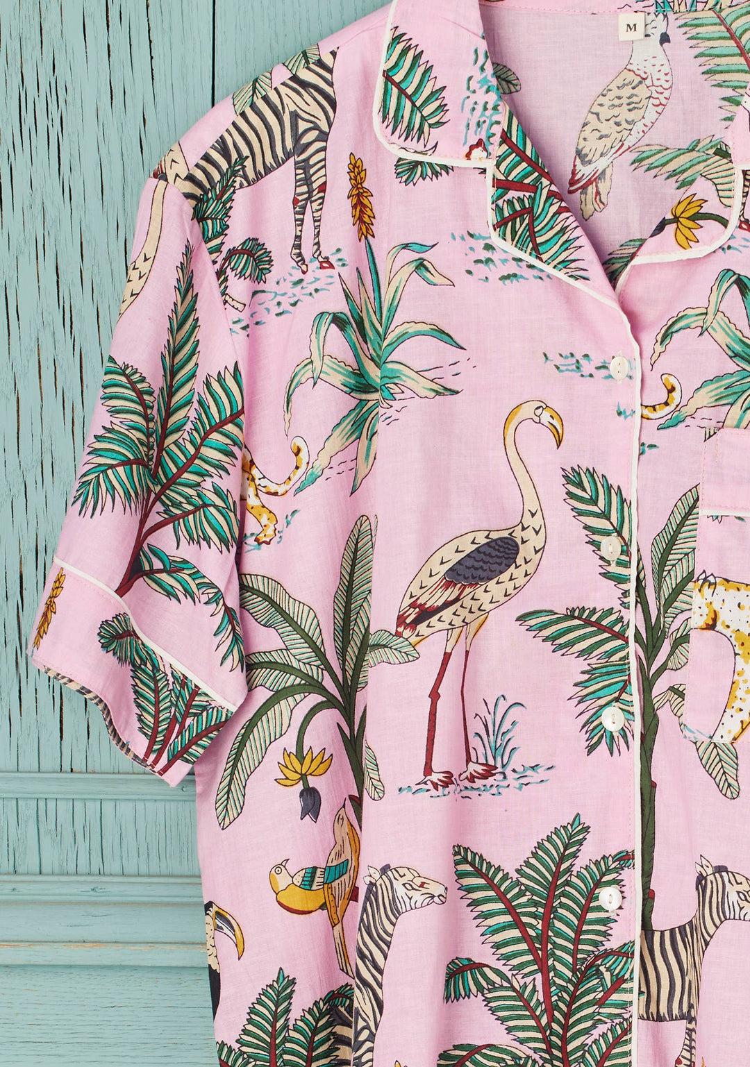 Jungle Print Short Pyjamas - Pink: Small(S)