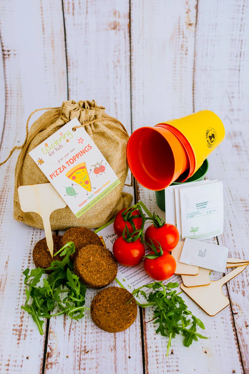 Grow Your Own Pizza Toppings Growing Kit Gift Bag