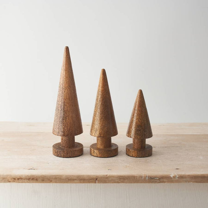 Wooden Cone Tree, 25cm