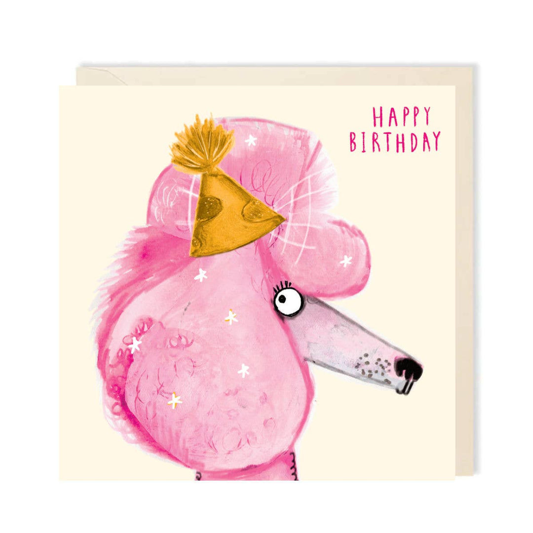 Birthday Poodle Card | Cute Poodle Funny Greeting Card