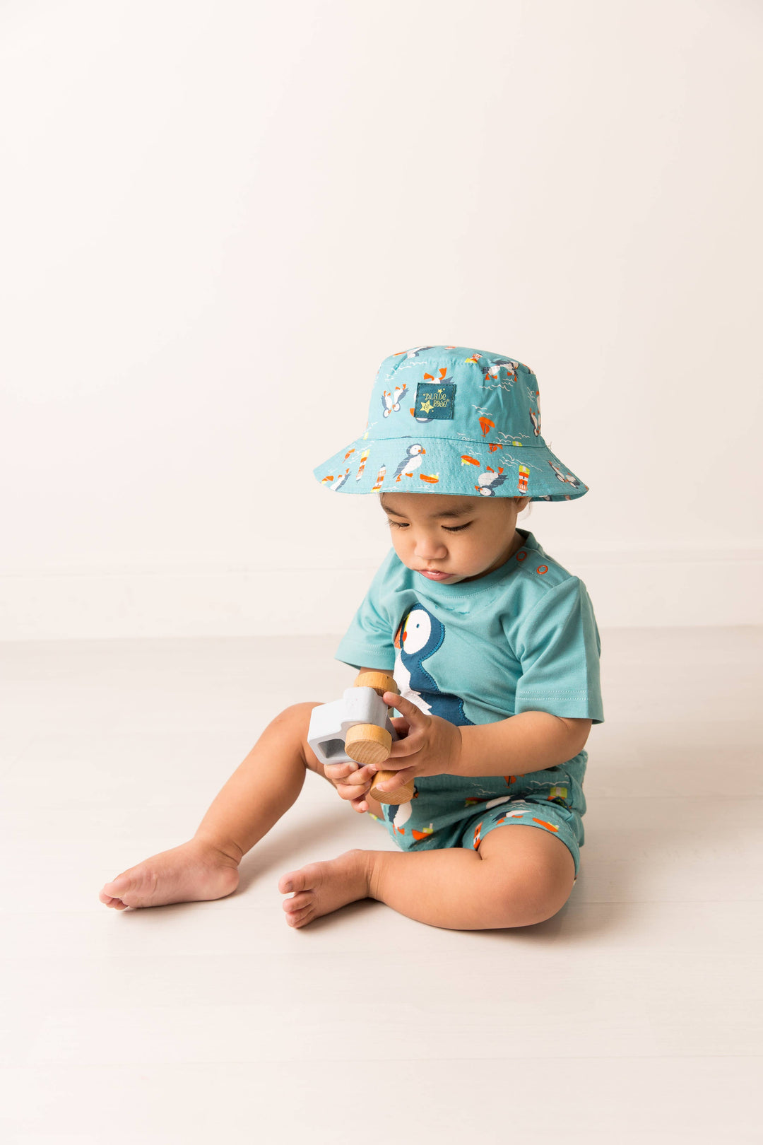 Kenzie the Puffin Summer Collection: 6-12 Months / Romper