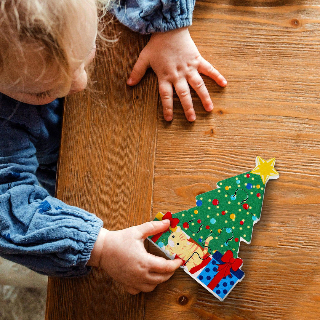 CHRISTMAS TREE WOODEN PUZZLE