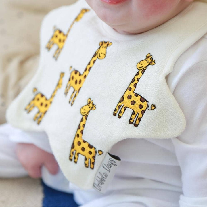 Cream Giraffe Baby Bib