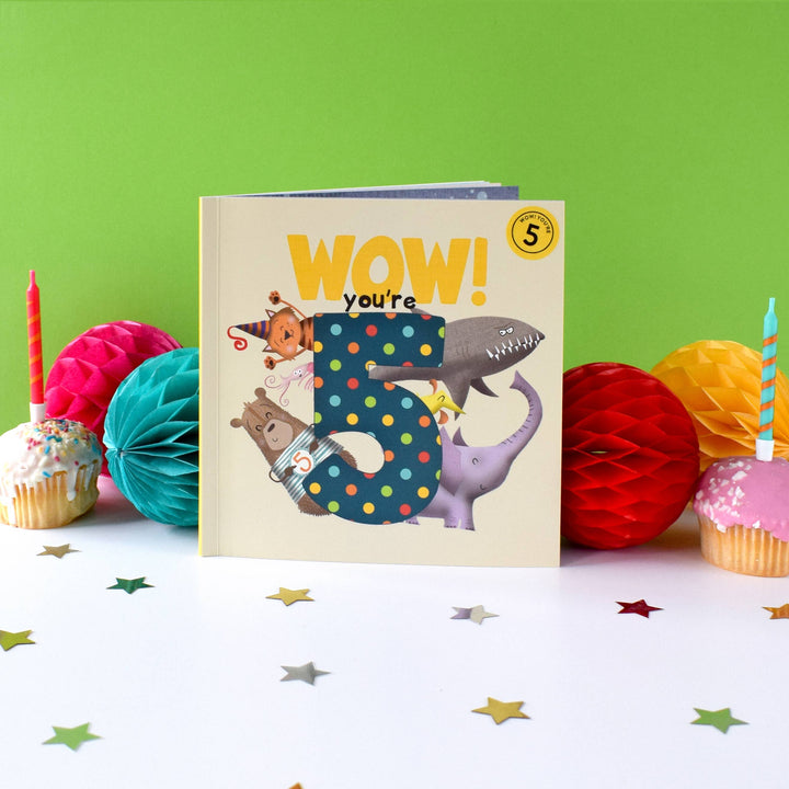 Wow! You're 5 | Age Card | Age Birthday Cards | Age 5