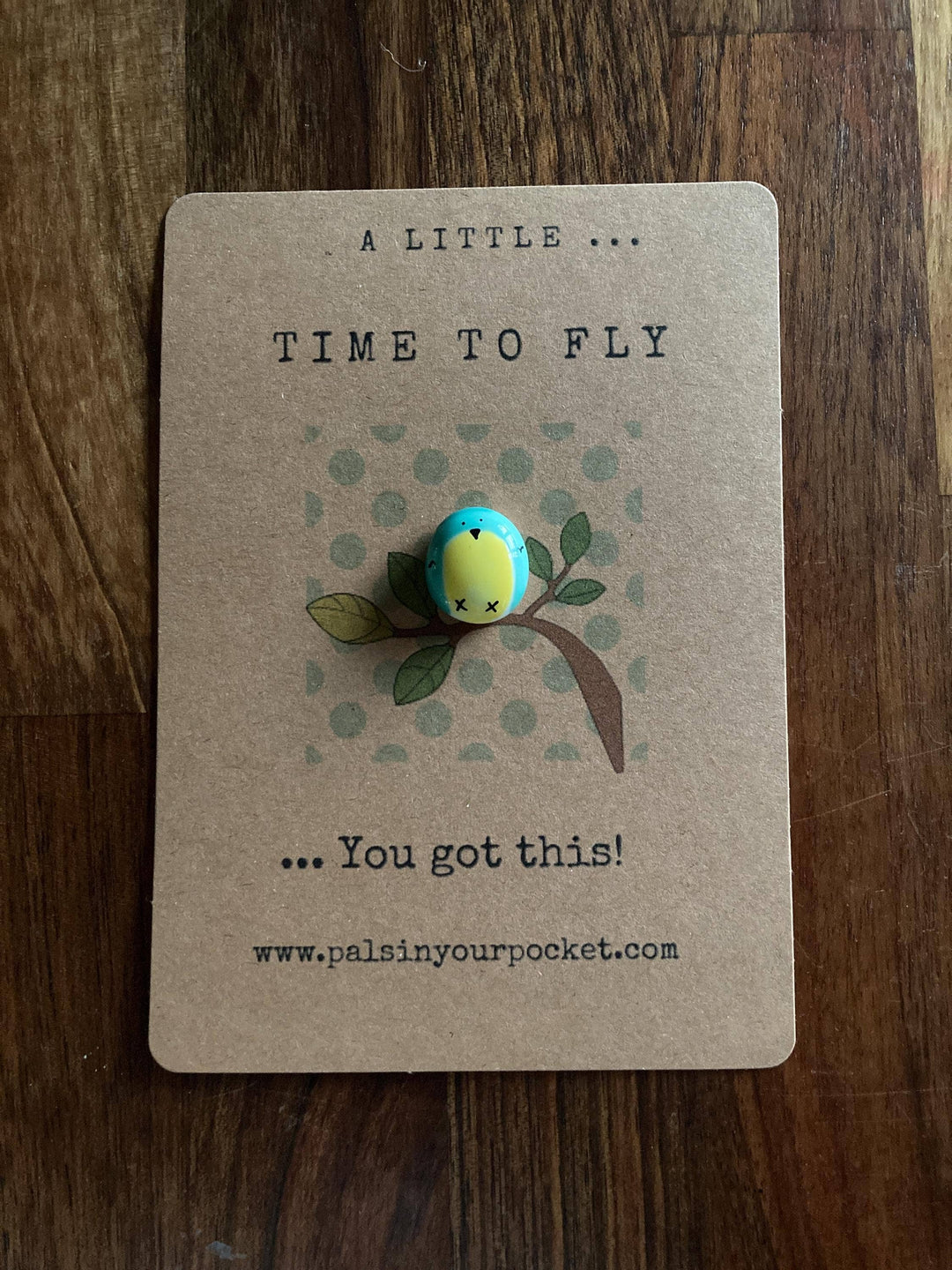 Positive Pocket Pebble - Bird, New Beginnings, Hope Art