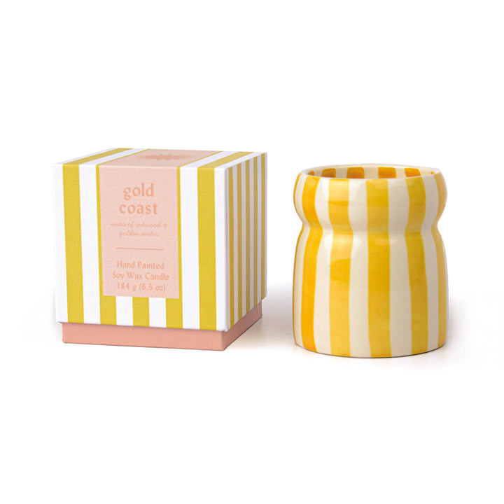 Paddywax Cabana Ochre Ceramic Candle - Gold Coast