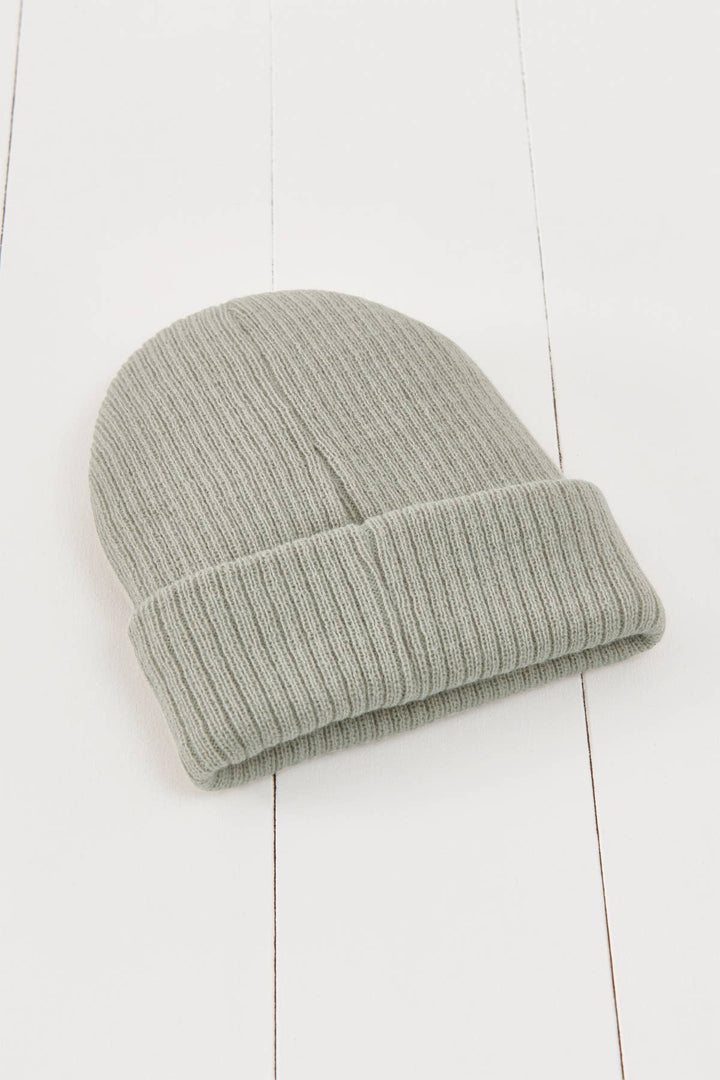 Geo Thermal Grey Beanie: Grey / 1-2years