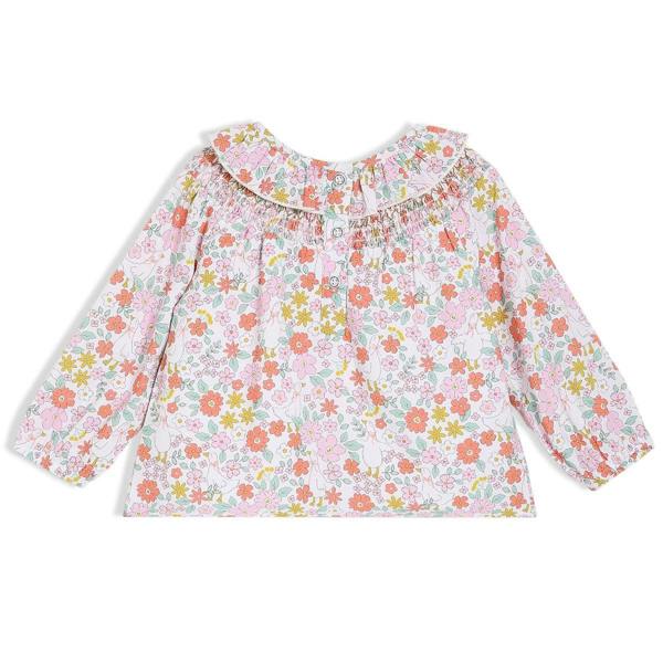 baby girls floral printed woven top