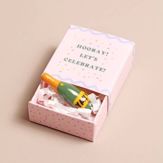 Tiny Matchbox Ceramic Token: Cat