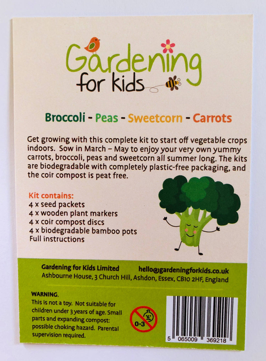 VEGETABLE GARDEN GROWING KIT