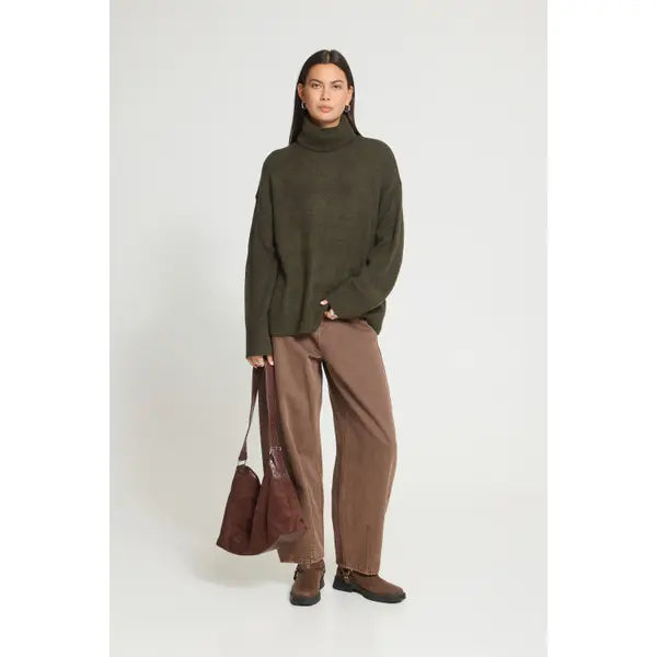 ICHI Kamara Round Neck Pullover