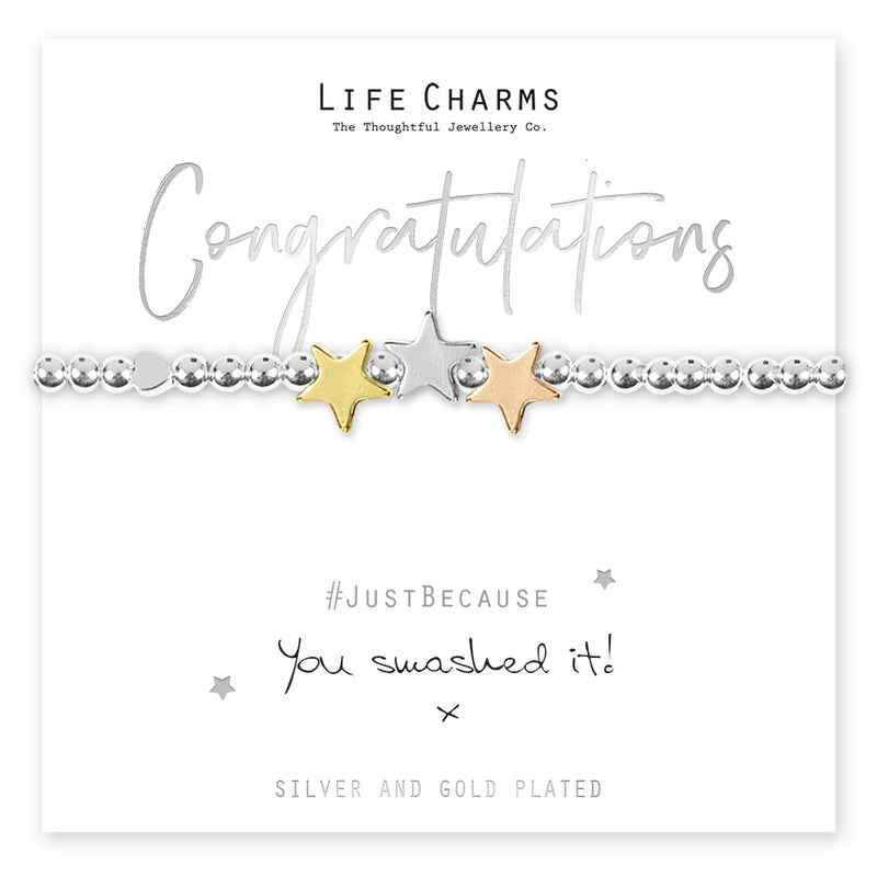 YOU SMASHED IT STARS BRACELET