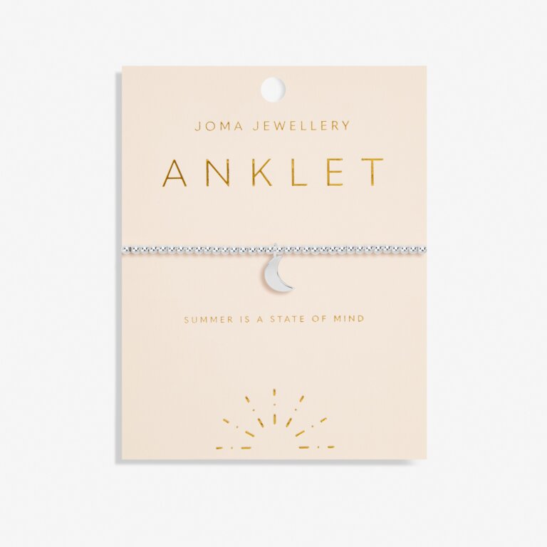 SILVER MOON ANKLET