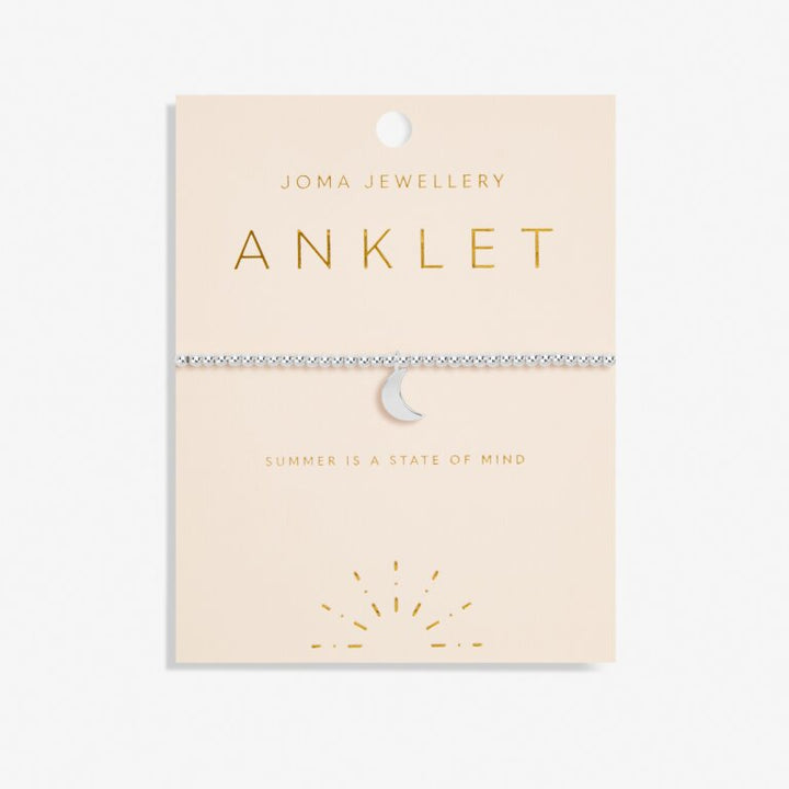 SILVER MOON ANKLET