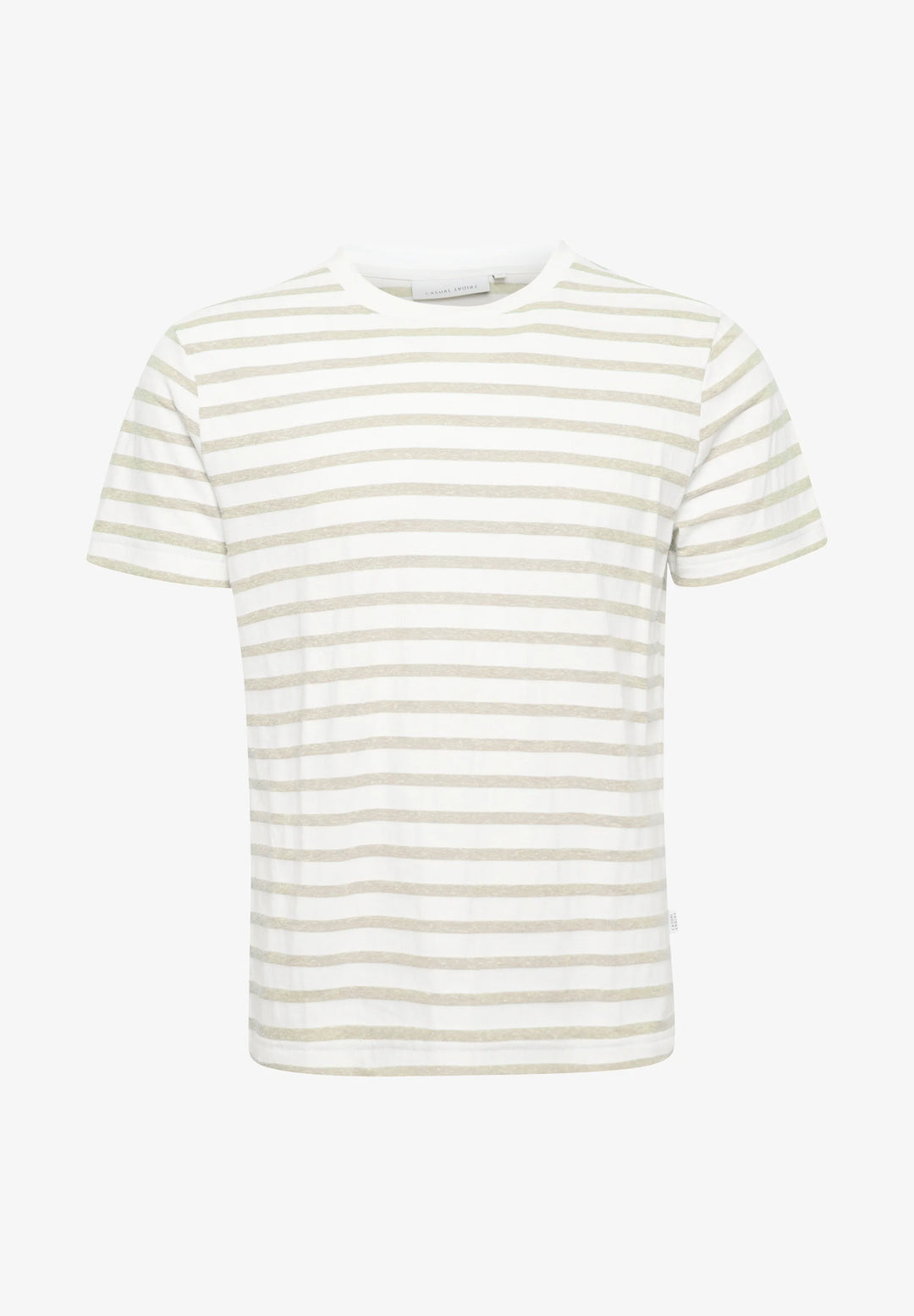 CHATEAU GRAY STRIPED LINEN MIX T-SHIRT