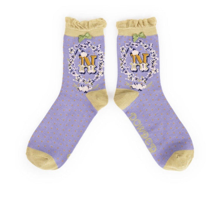 A-Z ANKLE ALPHABET SOCKS